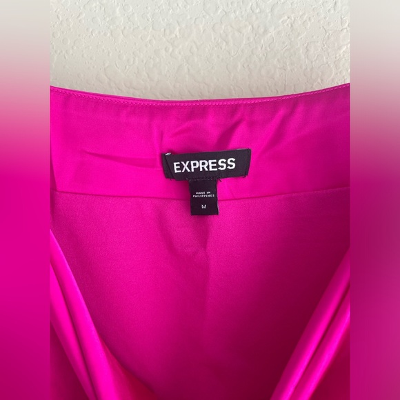 Satin Cowl Neck Asymmetrical Hem Maxi Slip Dress - Picture 5 of 5